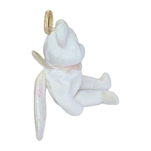 Beanie Baby TY Retired “Halo” the Angel Bear – Rare 1998 Brown Nose - Picture 10 of 13